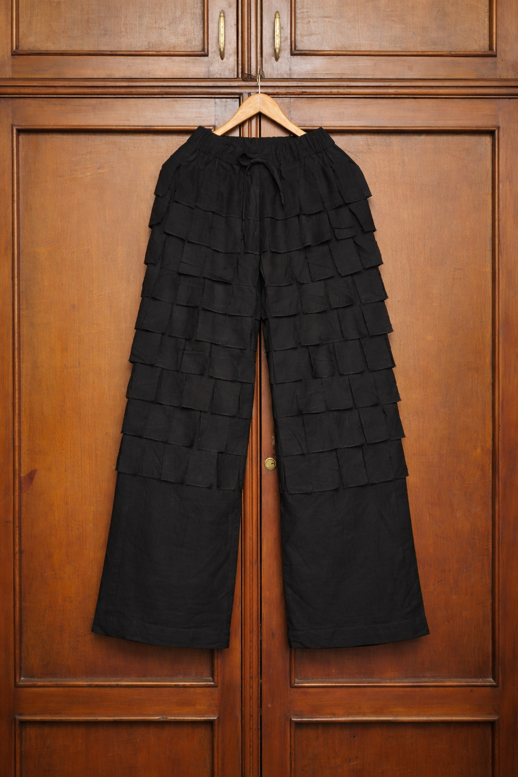 Black Funtua Cotton Trousers