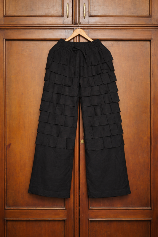 Black Funtua Cotton Trousers