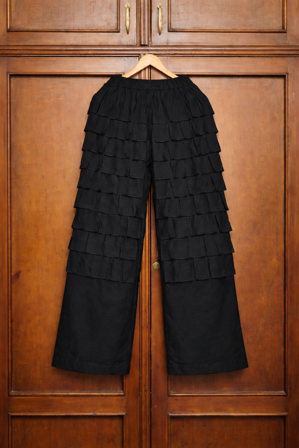 Black Funtua Cotton Trousers